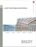 c joist span tables and details
