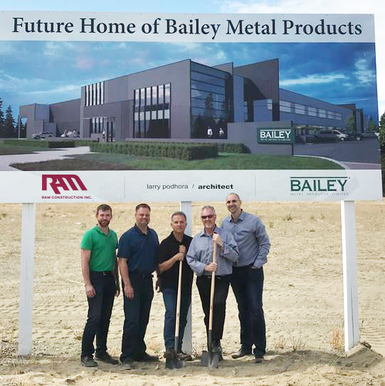 Bailey Employees in front of new office Bailey Employees in front of new office